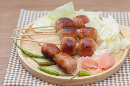  Thai style sausage,Northeastern(esan) Style sausageの写真素材