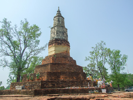 Phra That Ya Khu pagoda at kalasin,thailandの写真素材