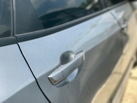 door car handle of the car in thailandの写真素材