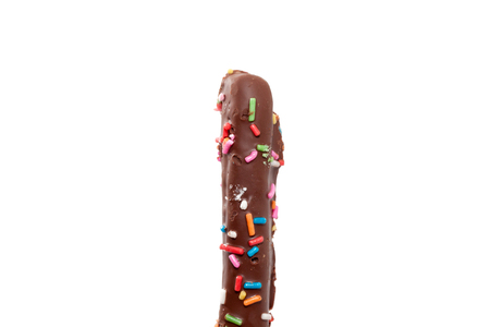 colorful doughnut Stick isolated on white backgroundの写真素材
