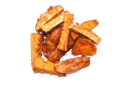 deep fried sliced banana,taro,sweet potatoの写真素材