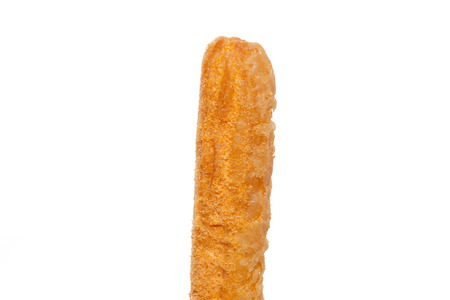 corn cheese stick isolated on white backgroundの写真素材