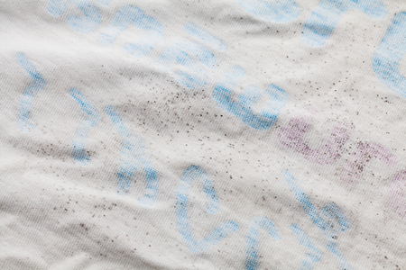 close up of moldy of the dirty clothの写真素材