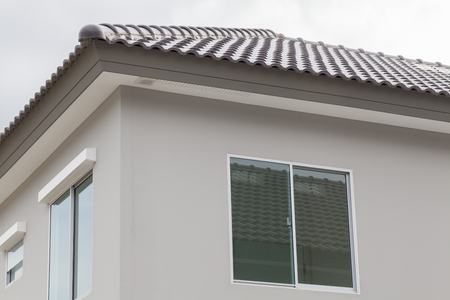 outdoor roof of the townhouse at thailandの写真素材