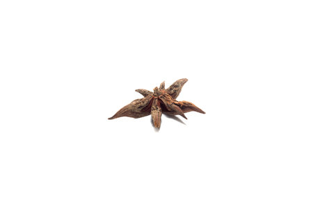 close up of Star anise isolated on white backgroundの写真素材