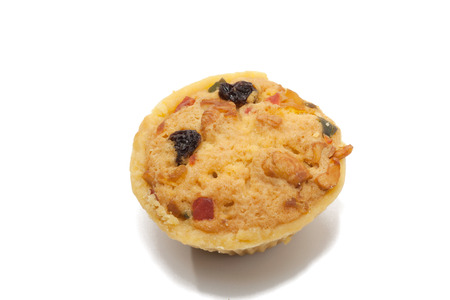 mix Fruit Cookie Cup on white backgroundの写真素材