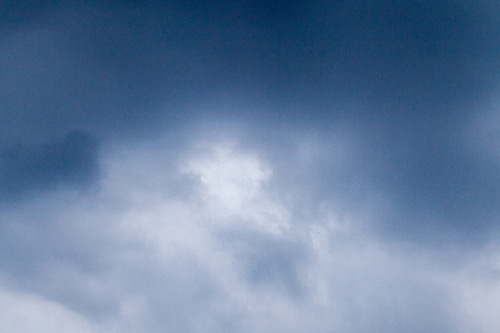Overcast sky with dark clouds before stormの写真素材