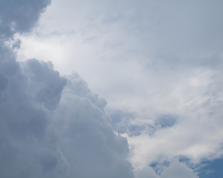 grey cloud before storm coming in thailandの写真素材