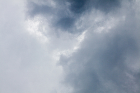 overcast grey sky before storm in thailandの写真素材