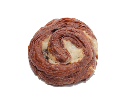 close up of cinnamon roll bakery on white backgroundの写真素材