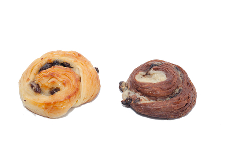 close up of cinnamon roll bakery on white backgroundの写真素材