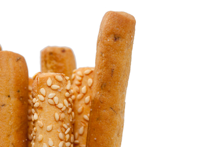 close up of bread stick on glassの写真素材