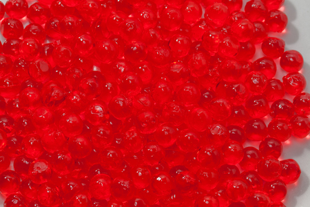 close up of pearl jelly on white backgroundの写真素材