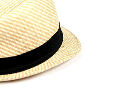 close up of Fashion hat isolated on white backgroundの写真素材