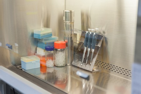close up Lab equipment fume hood in laboratoryの写真素材
