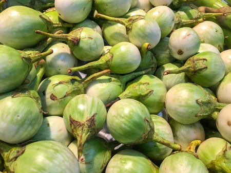 Thai eggplant in the store for saleの写真素材