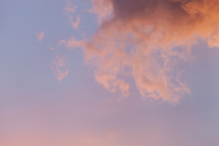 close up of dramatic and colorful cloudy sunset skyの写真素材