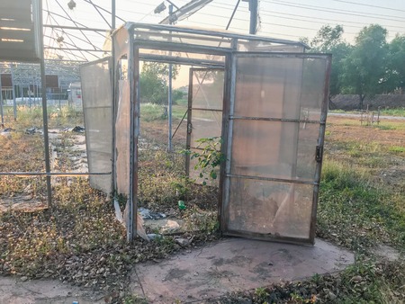 old abandon plant green house at Thailandの写真素材