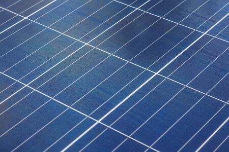 Solar panel with nano coating on sunny dayの写真素材