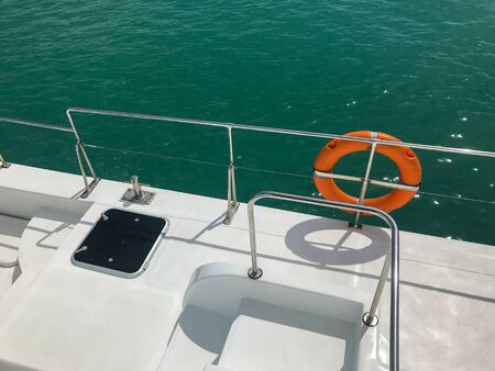 yacht cruise club pier on sunny day at Phuket, Thailand