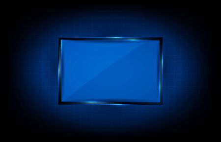 abstract background of blue and black square frameのイラスト素材