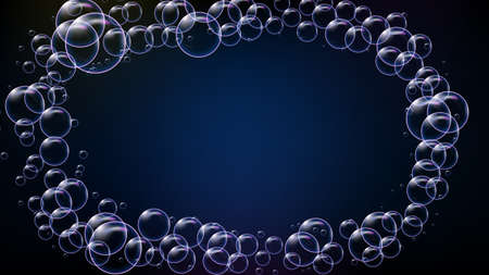 Abstract of futuristic technology bubble glowing frame