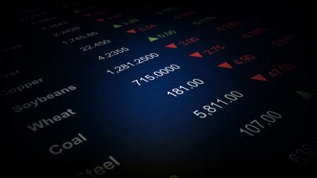 abstract background of stock market The commodity Economic prices index tableのイラスト素材