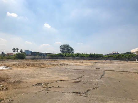 empty large land for sale or construction at Thailandの写真素材