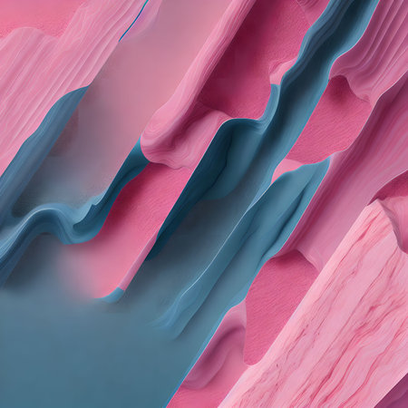 abstract pastel smooth lines curvy, generative art by A.I.の素材