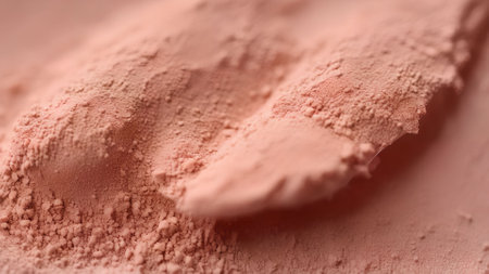 close up photo of macro powder cosmetic, generative art by A.Iの素材