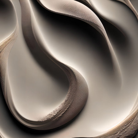 abstract complex powder wave texture, generative art by A.Iの素材