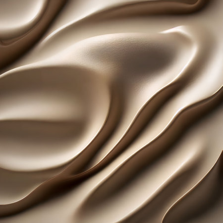 abstract close up cream tone fluid liquid cosmetic, generative art by A.Iの素材