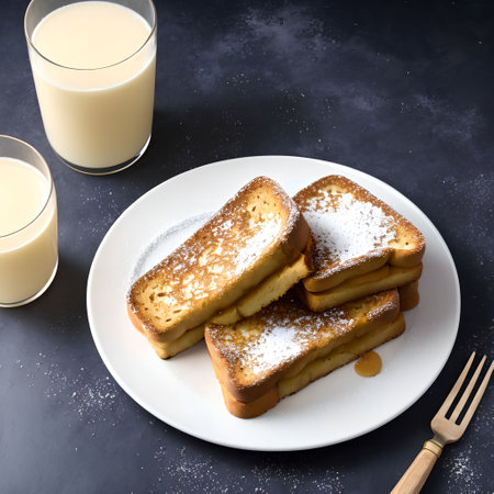 plain french toast, generative art by A.I.の素材