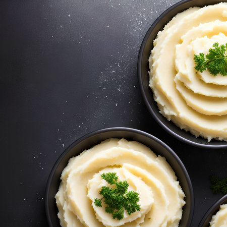 Healthy Homemade Mashed Potatoes, generative art by A.I.の素材