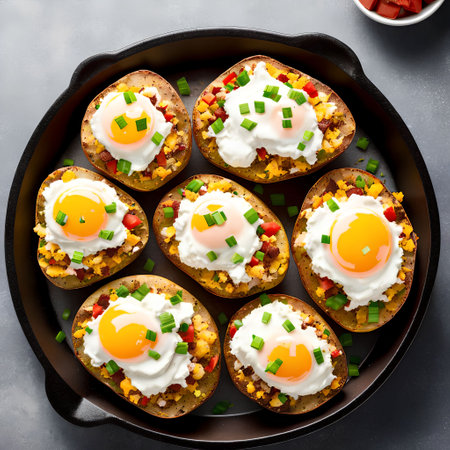 Loaded Baked Potatoes, generative art by A.I.の素材