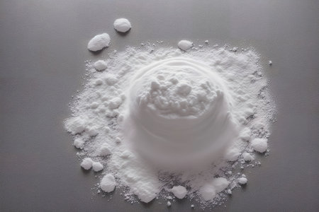 Fresh raw dough powder of bread, generative art by A.I.の素材