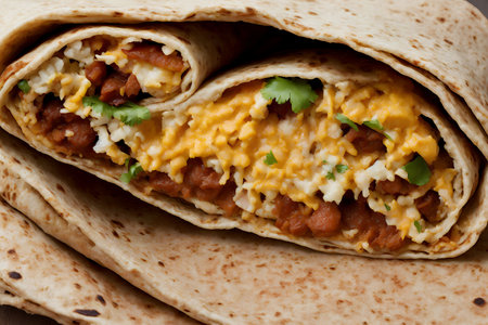 delicious Pork Burrito, generative art by A.I.の素材