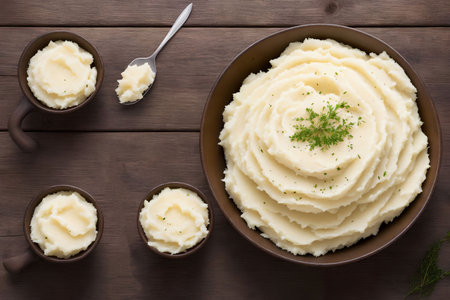 delicious Mashed Potatoes, generative art by A.I.の素材