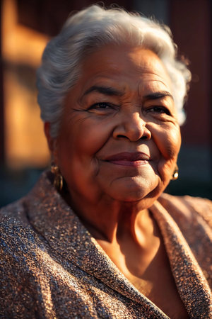 middle aged older lady woman people, generative AIの素材