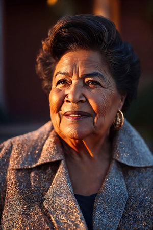 middle aged older lady woman people, generative AIの素材