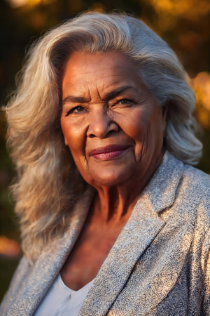 middle aged older lady woman people, generative AIの素材