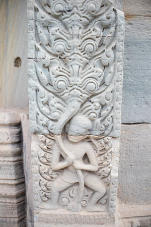 Phimai stone castle ancient at historical park, Phimai District, Nakhon Ratchasimaの写真素材