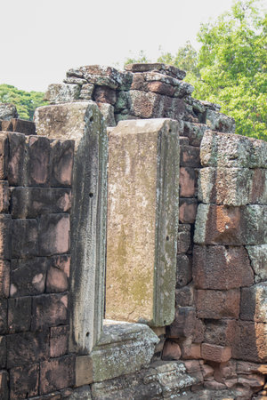 Phimai stone castle ancient at historical park, Phimai District, Nakhon Ratchasimaのeditorial素材