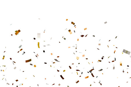 3d render of color confetti party celebrationの写真素材