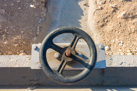 Manual Water Control Valve with Handwheel in Irrigation Canal