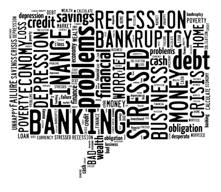 Finance info-text graphic and arrangement concept on white background  word cloud の写真素材