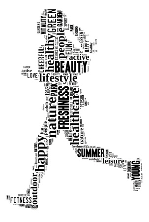 Healthcare info-text graphic and arrangement concept on white background  word cloud の写真素材