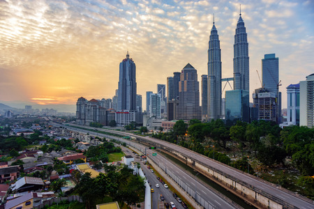 KUALA LUMPUR, MALAYSIA : JUNE 27, 2015 - Kuala Lumpur is the national capital and most populous city in Malaysia.It is among the fastest growing metropolitan regions in South-East Asia, in terms of population and economy.のeditorial素材