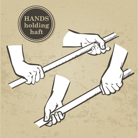 Set of hands isolated Hand holding collection - vector illustrationのイラスト素材