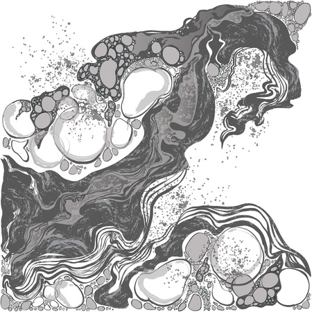hand-drawn vector Marble abstract backgroundのイラスト素材
